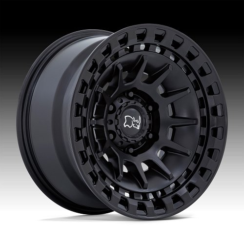 Black Rhino Barrage Matte Black Custom Truck Wheels 1